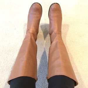 Corso Como Tan Leather Riding Boots, size 9
